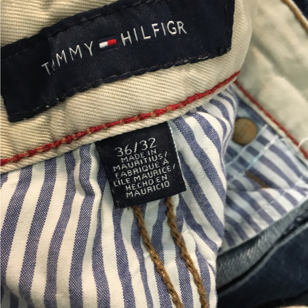 Vintage Tommy Hilfiger Straight Leg Jeans 36W X 32L Blue 100% Cotton Casual 90’s - Picture 12 of 12